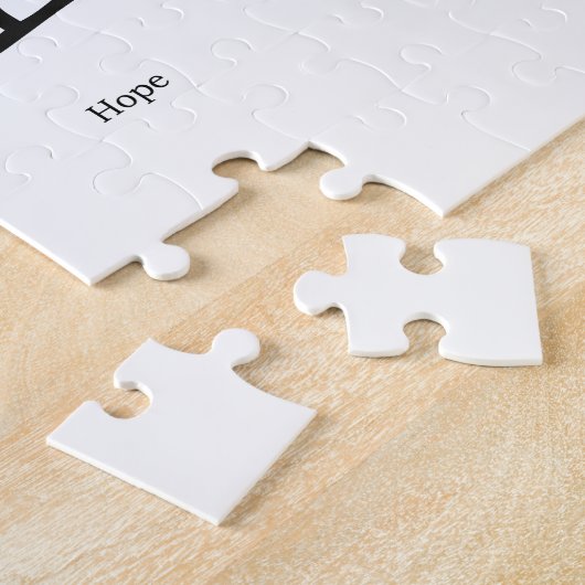 愛、希望および信頼のための中国のな記号 ジグソーパズル (側面)