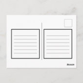 愛、平和と喜び、はっきりしたモダン上品な写真 ポストカード (裏面)