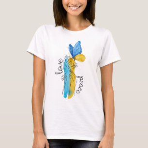 愛、平和ウクライナ Tシャツ