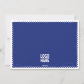 愛、平和、喜びパペルピカドブルークリスマス シーズンカード (裏面)