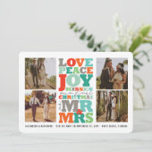 愛 平和 喜び キス ミスター&ミセス ファースト クリスマス フォト (スタンド正面)