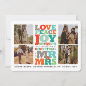 愛 平和 喜び キス ミスター&ミセス ファースト クリスマス フォト (正面)