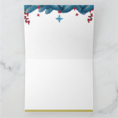 愛、平和、喜び：クリスマス賛美の カード (内部)