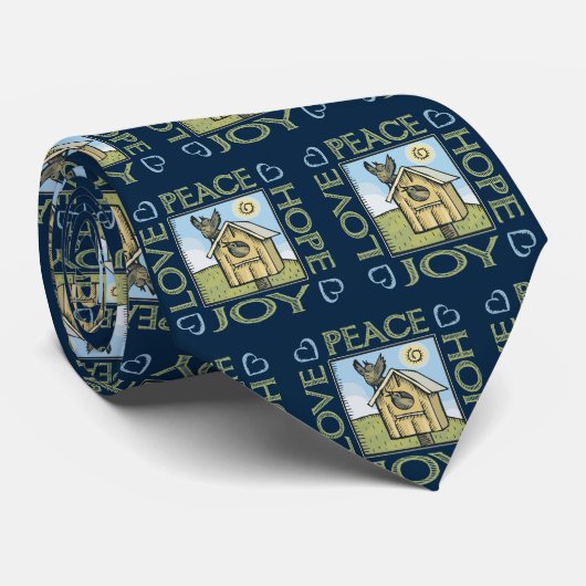 愛、平和、希望、喜び ネクタイ (ロール)