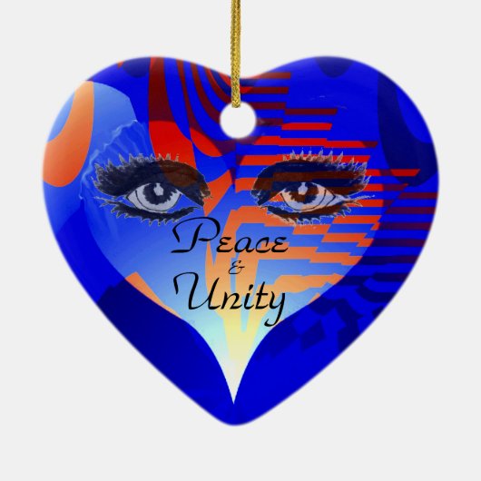 愛・平和・統一_ セラミックオーナメント (裏面)