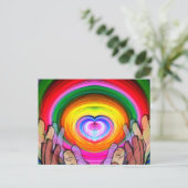 愛、平和、統一_ ポストカード (スタンド正面)