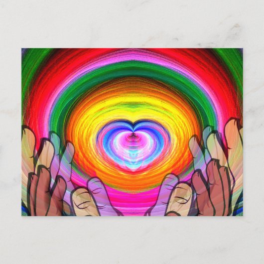 愛、平和、統一_ ポストカード (正面)