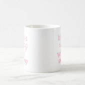 愛 情け深さ 思いやり ピンク 元気が出る コーヒーマグカップ (中央)