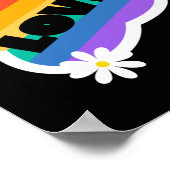 愛。愛は愛である。LGBT+プライド。虹。 ポスター (角)