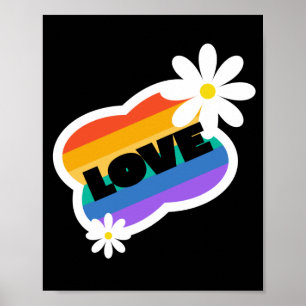 愛。愛は愛である。LGBT+プライド。虹。 ポスター