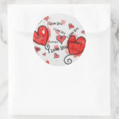 愛、愛、あなたを愛する ラウンドシール (バッグ)