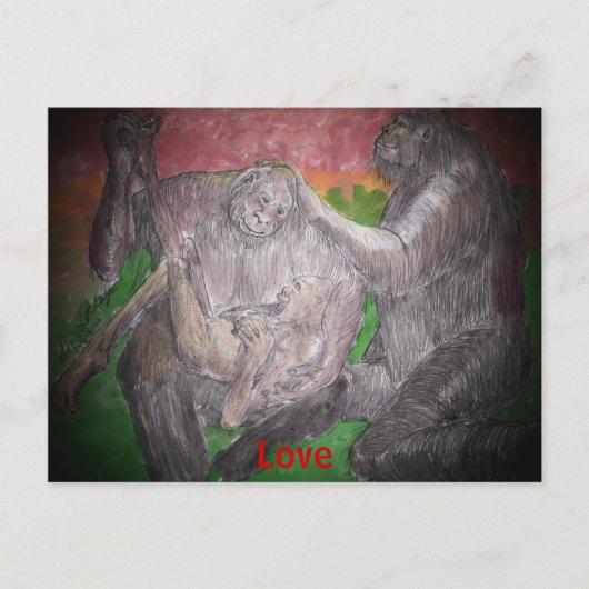 愛、愛 ポストカード (正面)