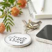 愛、愛、愛 キーホルダー (側面)