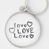 愛、愛、愛 キーホルダー (正面)