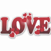 愛、愛、愛 シール (正面)