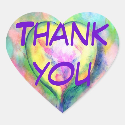 愛・感謝ステッカー ハートシール (正面)