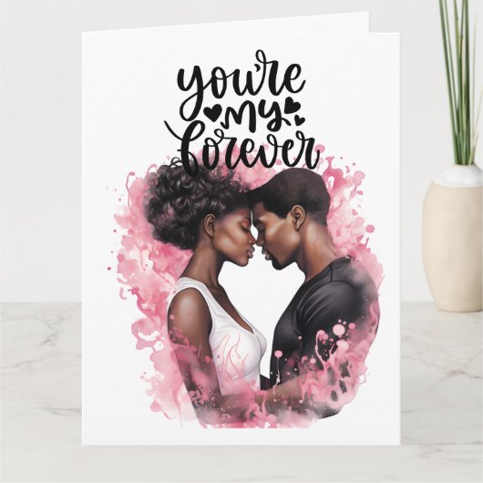 愛 – 折り畳みグリーティングカード カード (正面)