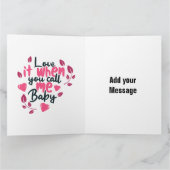 愛 – 折り畳みグリーティングカード カード (内部)