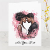 愛 – 折り畳みグリーティングカード カード (黄色い花)