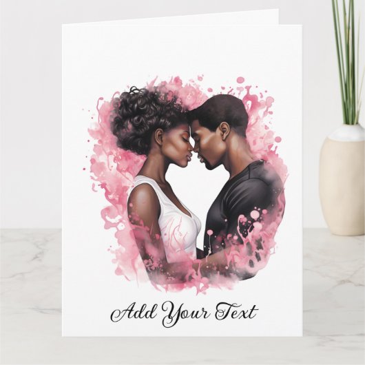 愛 – 折り畳みグリーティングカード カード (正面)