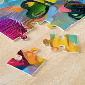 愛 |抽象芸術カラフルジグソーパズル ジグソーパズル (側面)