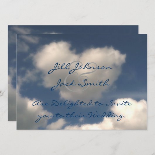 愛 招待状 (正面/裏面)