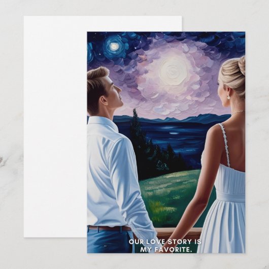 愛 招待状 (正面/裏面)