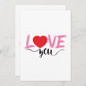 愛 招待状 (正面/裏面)