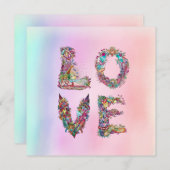 愛 招待状 (正面/裏面)