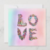 愛 招待状 (正面)