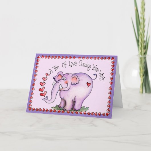 愛-挨拶状のトン シーズンカード (正面)