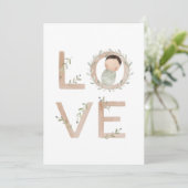 愛 |新生児 カード (スタンド正面)