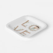 愛 |新生児 ペーパープレート (傾斜あり)