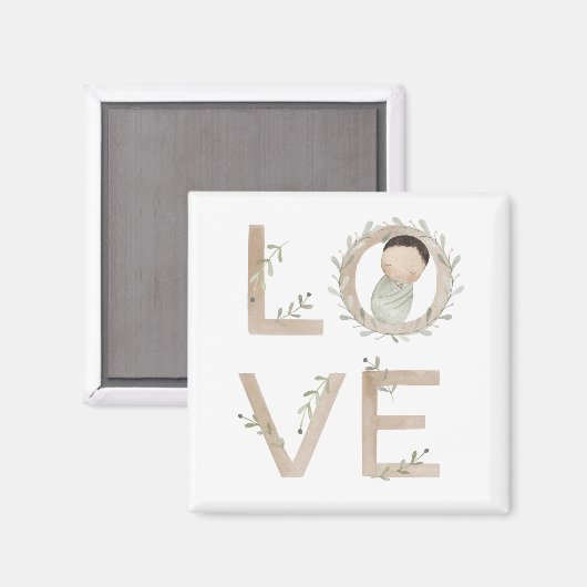 愛 |新生児 マグネット (正面/裏面)
