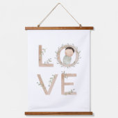 愛 |新生児 吊り下げ型タペストリー (正面)