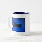 愛-時のマグ(M10)の十分のポケット ツートーンマグカップ (正面左)