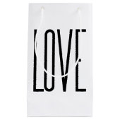 愛-最小主義のデザイン スモールペーパーバッグ (正面)