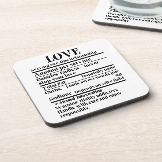 愛 – 栄養ファクト.w コースター (左側)