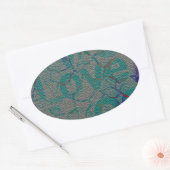 愛 楕円形シール (封筒)