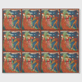 愛、欲望と死のアールデコバレンタインデー ラッピングペーパー (フラット)