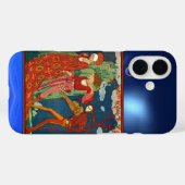 愛、欲望、および死の赤い青い宝石ファンタジー Case-Mate iPhoneケース (裏面 (横))