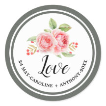 愛.水彩バラ結婚ズ