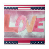 愛：水彩 タイル (正面)