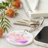 *~* "愛"水晶のイベントのスワッグの結婚式 キーホルダー (正面右)