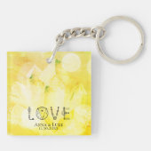 *~* "愛"水晶のスワッグのイベントの結婚式 キーホルダー (裏面)