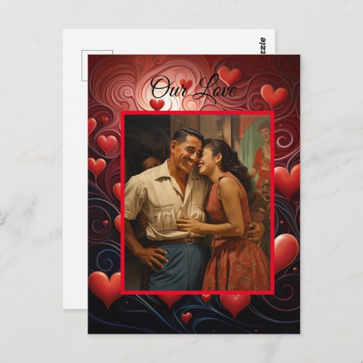 愛 – 注入されたバレンタインデーのポストカード ポストカード (正面/裏面)