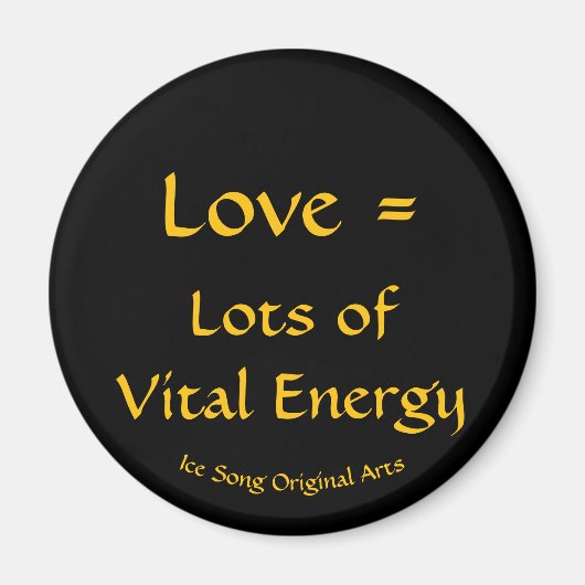 愛=活力の多いエネルギー マグネット (正面)