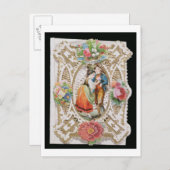 愛、無邪気、バレンタインカード、c.1870 (カラーリー) シーズンポストカード (正面/裏面)