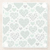 愛(熱狂する緑) ガラスコースター (裏面)