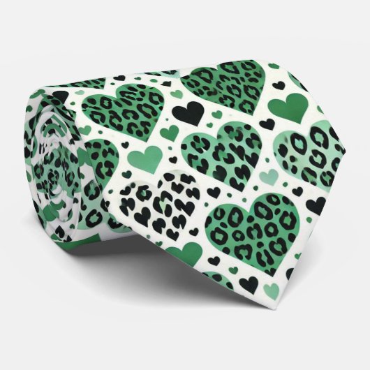 愛(熱狂する緑) ネクタイ (ロール)